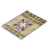 Gezochte vrede notitieboek (Linkerzijde)