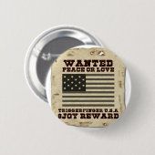 Gezochte vrede ronde button 5,7 cm (Voorkant /achterkant)
