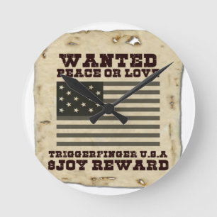 Gezochte vrede ronde klok