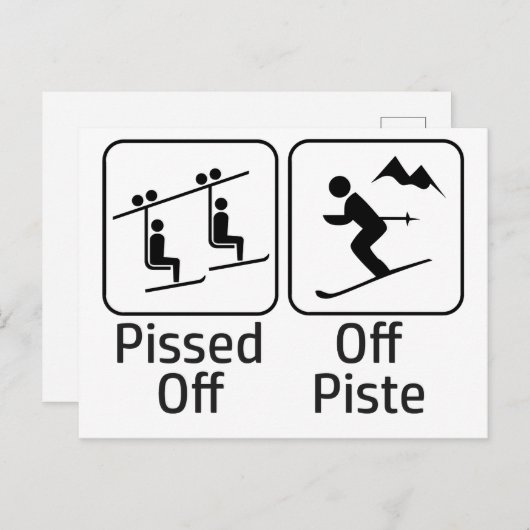 Gezogen van punste briefkaart (Voorkant / Achterkant)