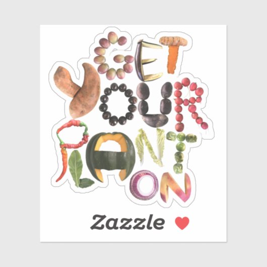 Gezond Eten Quote - Hele Voeding Sticker (Vel)