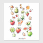 Gezond eten sticker (Vel)