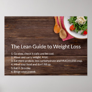 Gezond leven: De Intel Health Guide tegen gewichts Poster