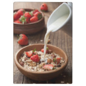 Gezond ontbijt klembord (Achterkant)