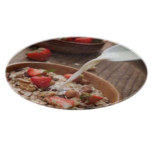 Gezond ontbijt snijplank (Hoek)