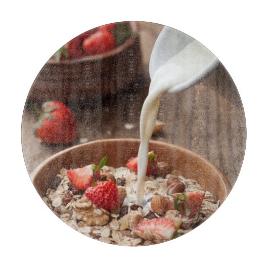 Gezond ontbijt snijplank (Voorkant)