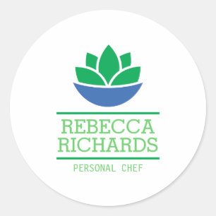 Gezond Salade Groenten Catering Logo Ronde Sticker