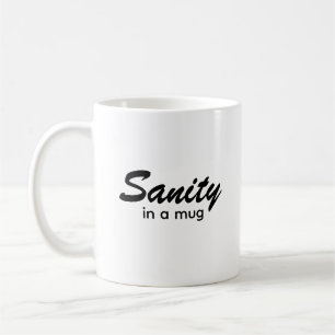 Gezond verstand in een Mok typografie Koffie Mok