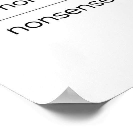 Gezond verstand over onzin Harris Wheimer Democraa Poster (Hoek)