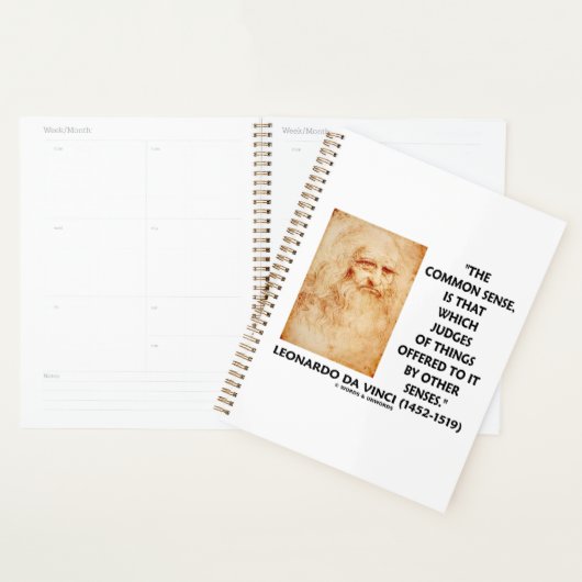 gezond verstand: rechters van de dingen leonardo d planner (Display)
