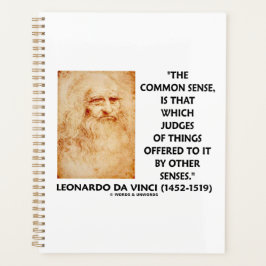 gezond verstand: rechters van de dingen leonardo d planner