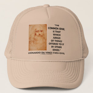 gezond verstand: rechters van de dingen leonardo d trucker pet