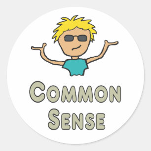 Gezond Verstand Ronde Sticker