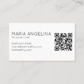 Gezonde Chef Nutritionist Modern Veggies Visitekaartje (Achterkant)