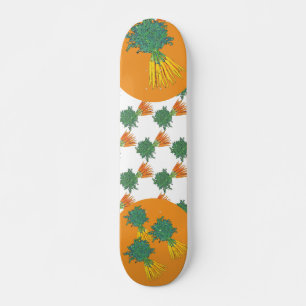 Gezonde en gegoten wortelpatroon skateboard