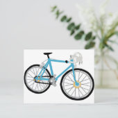 Gezonde fietsen briefkaart (Staand voorkant)