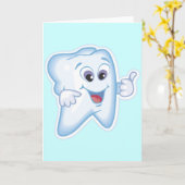 Gezonde Gelukkige Tand Kaart (Gele Bloem)