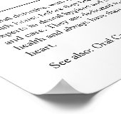 Gezonde gienist Gepersonaliseerd Gift Poster (Hoek)