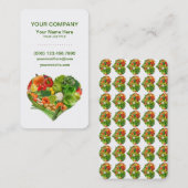 Gezonde groenten en fruit Harde zaken Visitekaartje (Voorkant / Achterkant)