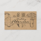 Gezonde groentetuin- en tuinpapier visitekaartje (Voorkant)