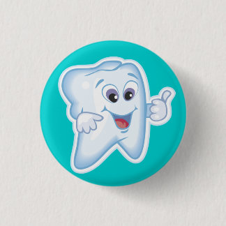 Gezonde Happy Tooth Ronde Button 3,2 Cm