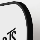 Gezonde harten pickleball paddle (Links Detail)