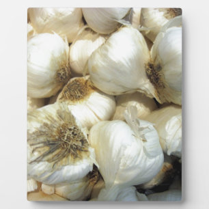 Gezonde knoflook fotoplaat