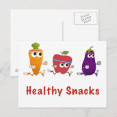 Gezonde Snacks Briefkaart (Voorkant / Achterkant)