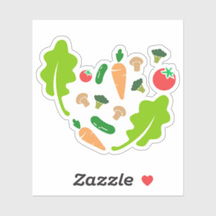 Gezonde Voeding, Fruit Groenten voor Voeding Sticker