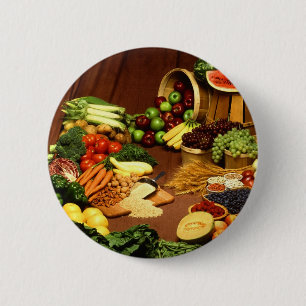 Gezonde voeding ronde button 5,7 cm