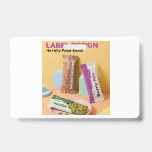 Gezonde voeding Snack Een mooi logo-ontwerp op de Badge