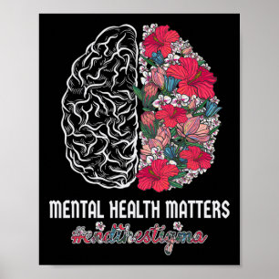 Gezondheid Bewustzijn Einde Het Stigma Mentaal Bew Poster