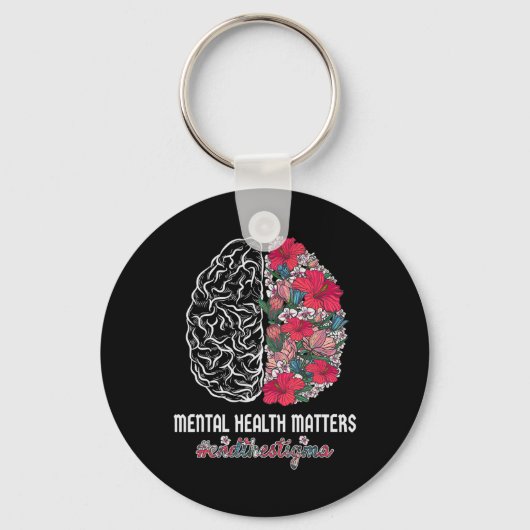 Gezondheid Bewustzijn Einde Het Stigma Mentaal Bew Sleutelhanger (Voorkant)
