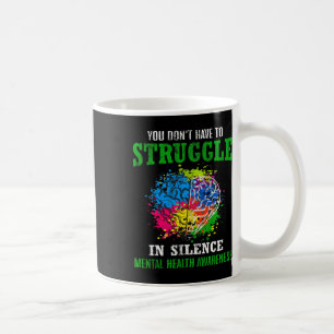 Gezondheid Bewustzijn Maand Strijd Stigma Mentale  Koffiemok