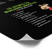 Gezondheid en fitness Infografisch - Diet en oefen Poster (Hoek)