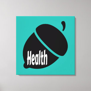 Gezondheid en gezond leven canvas afdruk