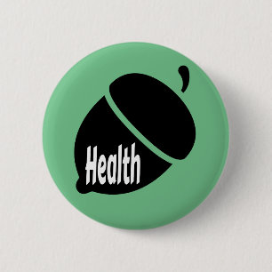 Gezondheid en gezond leven ronde button 5,7 cm