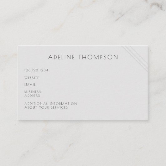 Gezondheid en Wellness Visitekaartjes (Achterkant)