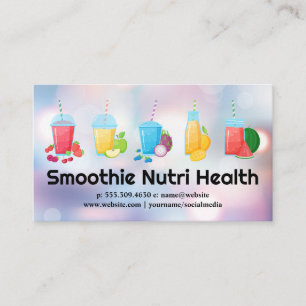Gezondheid Fruit Smoothies Drinken Visitekaartje