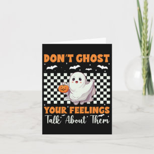 Gezondheid Halloween spook je gevoelens niet Hallo Kaart