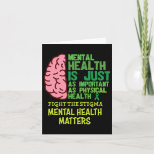 Gezondheid is net zo belangrijk als fysieke mental kaart