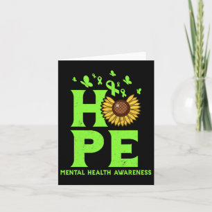 Gezondheid Lime Green Hope Zonnebloembewustzijn Kaart