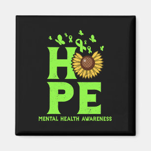 Gezondheid Lime Green Hope Zonnebloembewustzijn Magneet