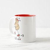 Gezondheid Nut T-shirts en cadeaus Tweekleurige Koffiemok (Voorkant links)