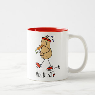 Gezondheid Nut T-shirts en cadeaus Tweekleurige Koffiemok