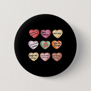 Gezondheid Valentijnse Psychische gezondheidsprob Ronde Button 5,7 Cm