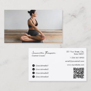 Gezondheid Wellness Blogger Content Creator Volled Visitekaartje