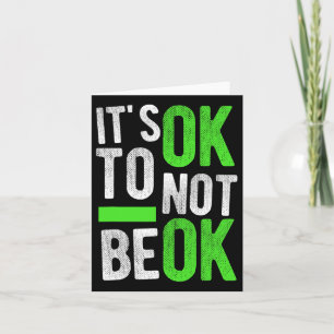 Gezondheid Zelfmoord Bewustzijn Gift Het is oké om Kaart