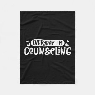 Gezondheidsadvies elke dag - Mental Counselor Gift Fleece Deken