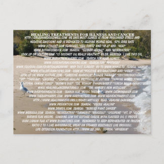 GEZONDHEIDSBEHANDELING VOOR ZIEKTE EN KANKER BRIEFKAART